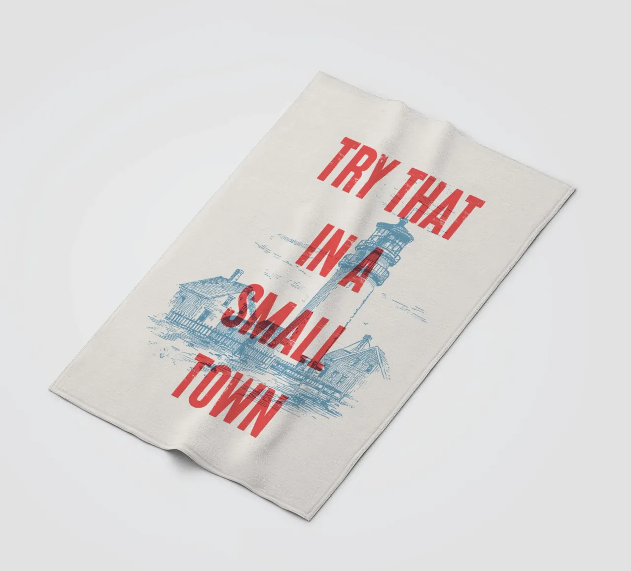 Provate a farlo in una piccola città coperta in pile da Vintagrafica