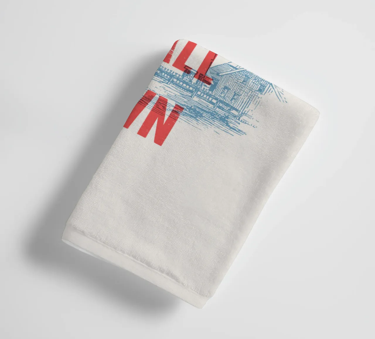 Provate a farlo in una piccola città asciugamano da bagno da Vintagrafica