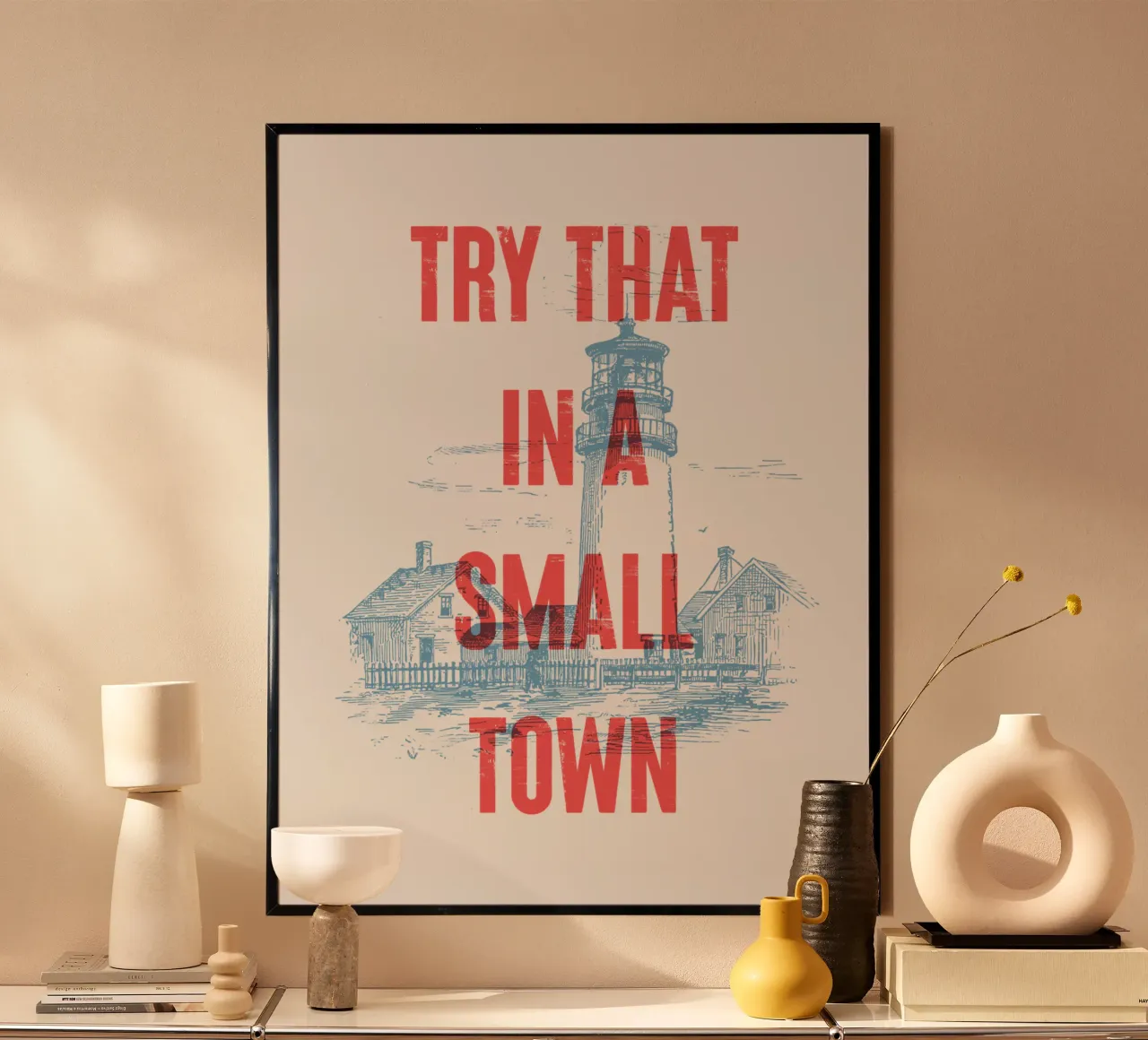 Provate a farlo in una piccola città carta hahnemühle da Vintagrafica