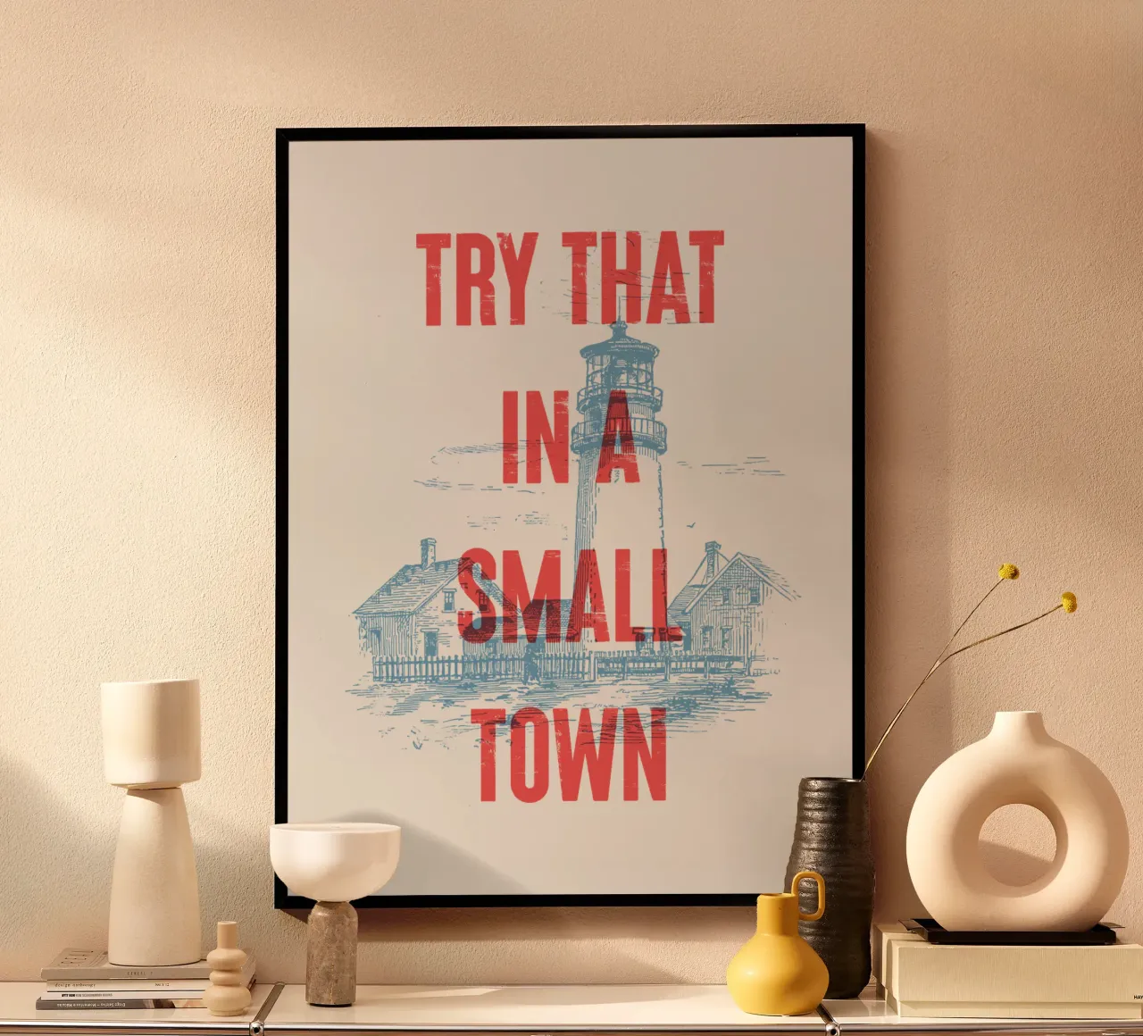 Provate a farlo in una piccola città carta hahnemühle da Vintagrafica