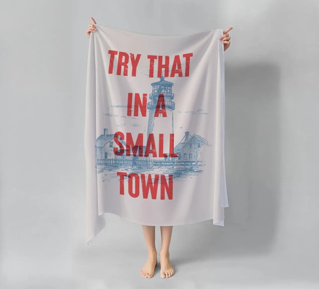 Provate a farlo in una piccola città telo mare da Vintagrafica