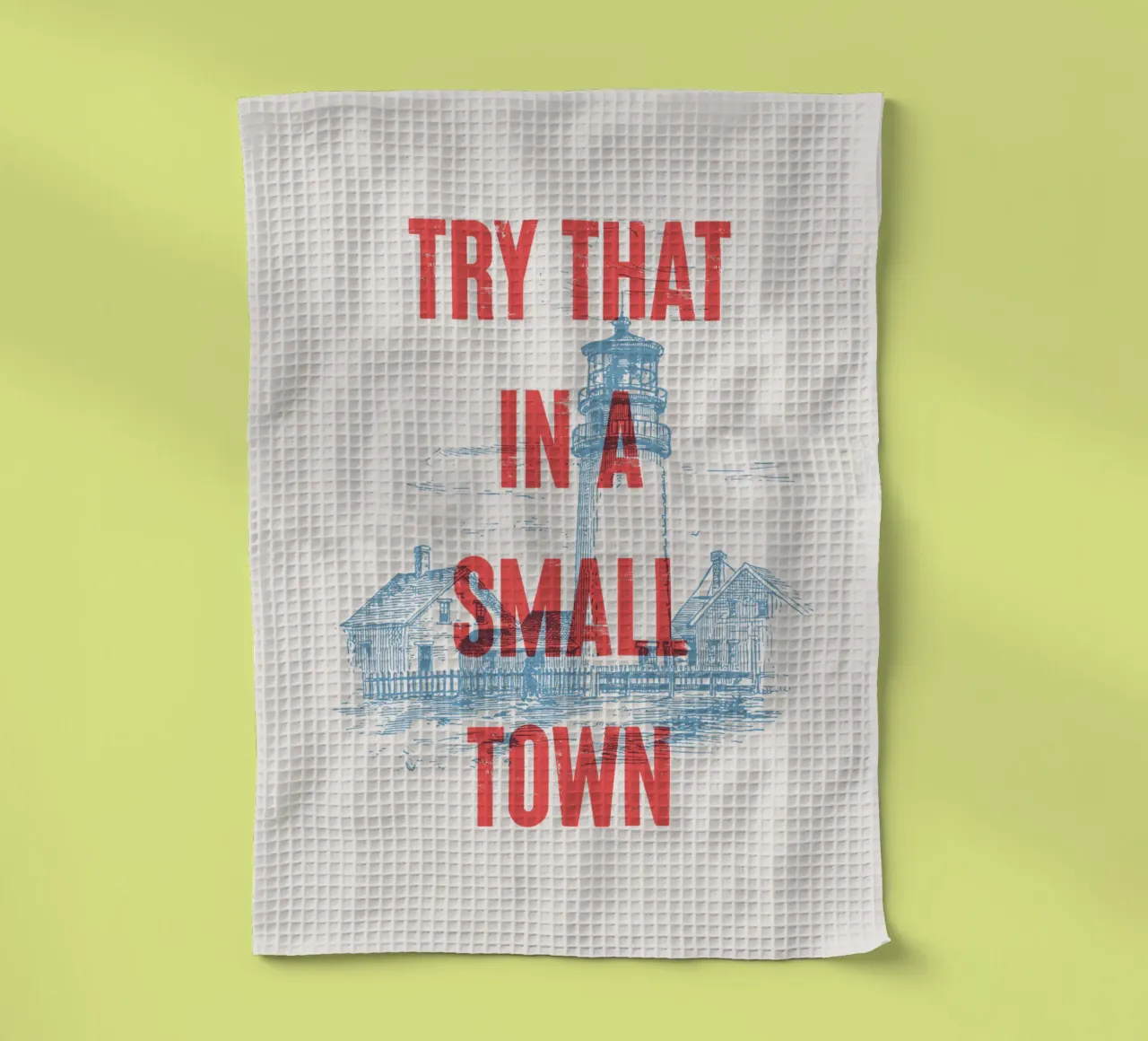 Provate a farlo in una piccola città canovaccio da cucina da Vintagrafica