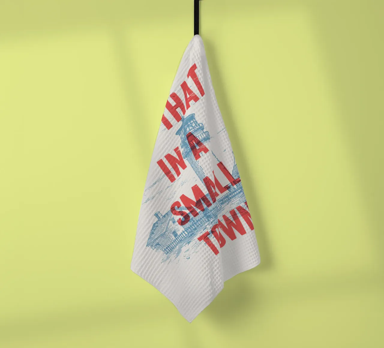 Provate a farlo in una piccola città canovaccio da cucina da Vintagrafica