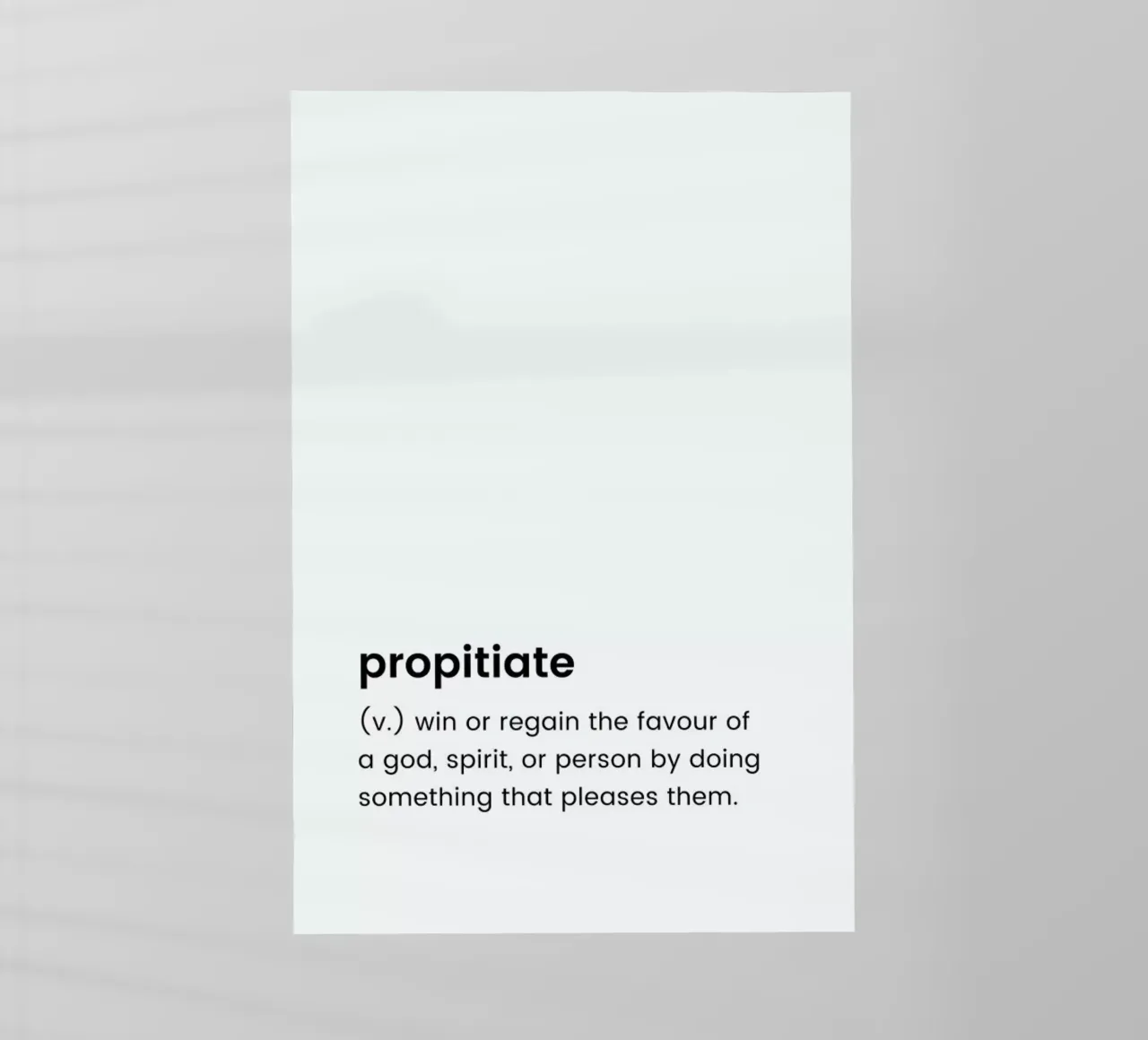 Propitiate 2 pellicola backlit da Studio One