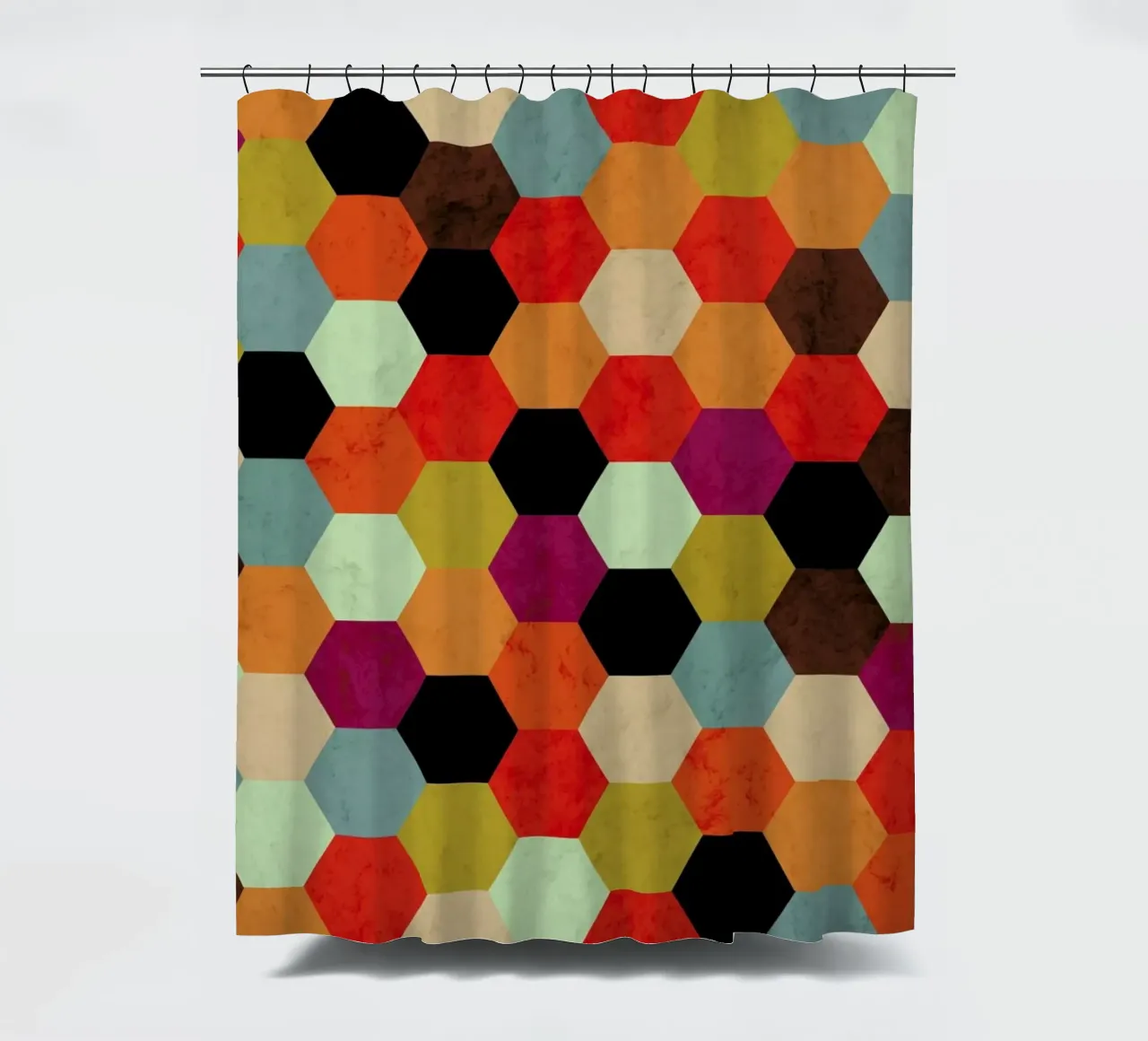 Colorful Beehive Pattern tenda da doccia da Tobe Fonseca