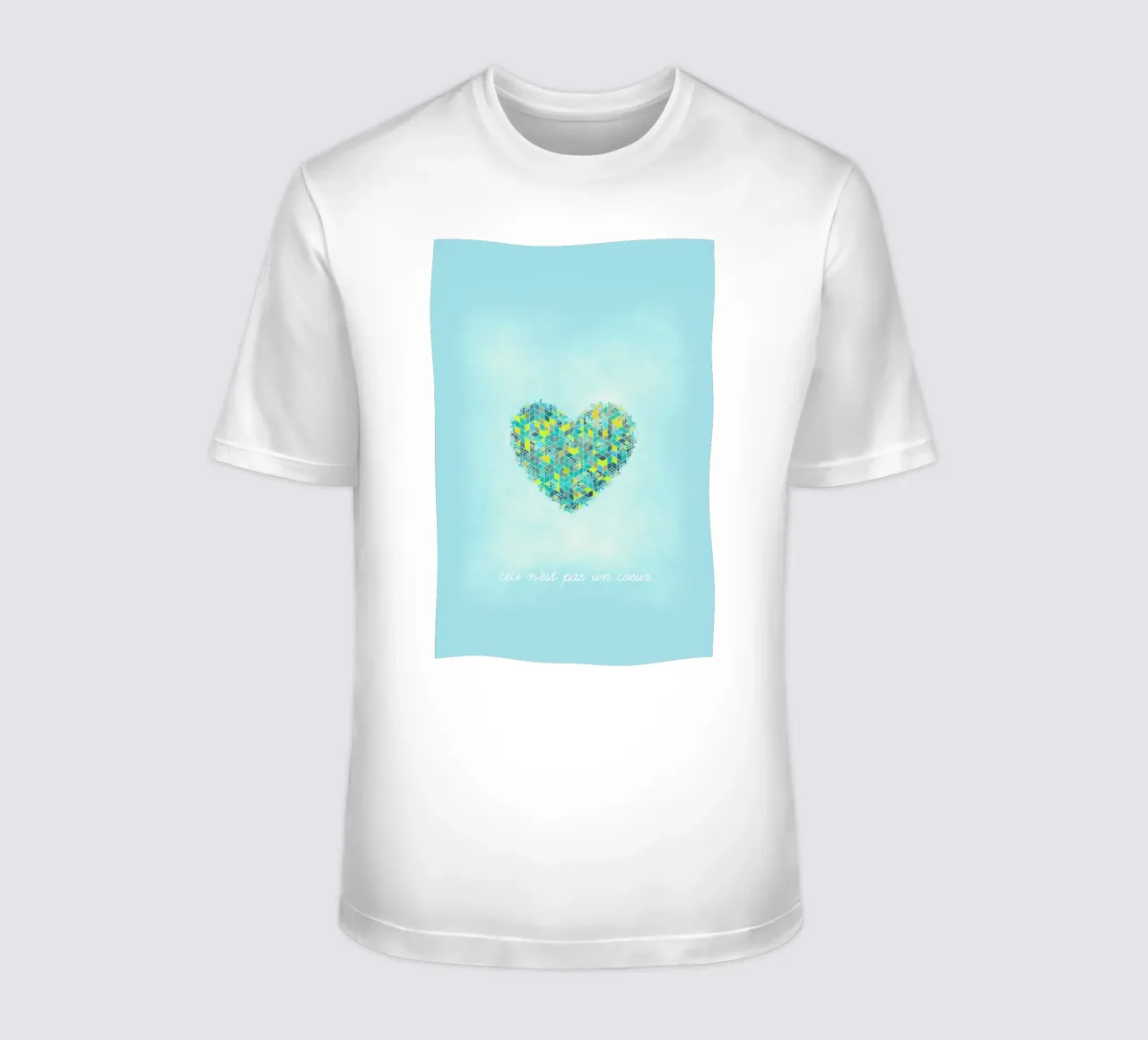 Ceci n'est pas un cœur t-shirt da Angelo Cerantola