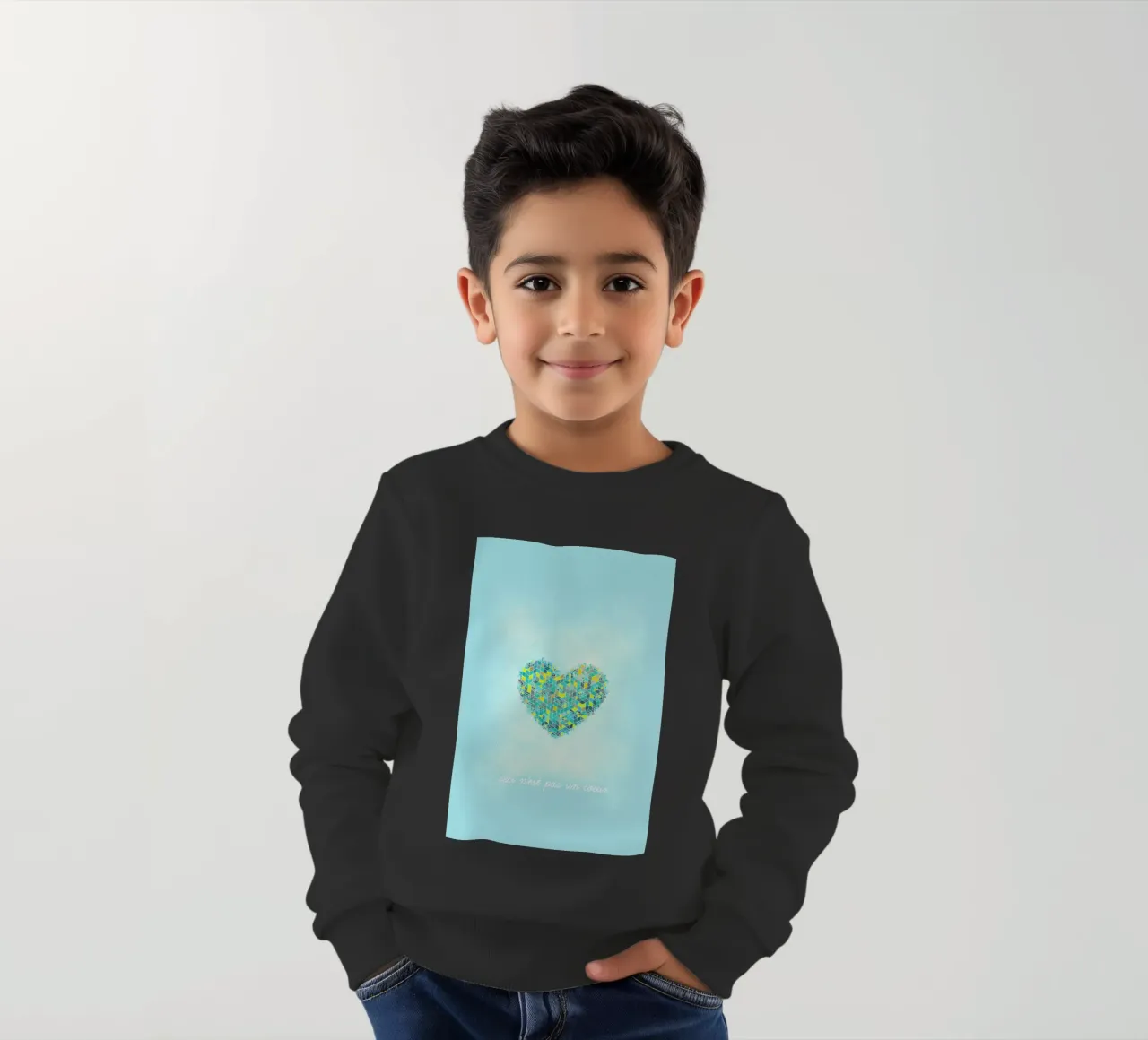 Ceci n'est pas un cœur felpa bambino da Angelo Cerantola