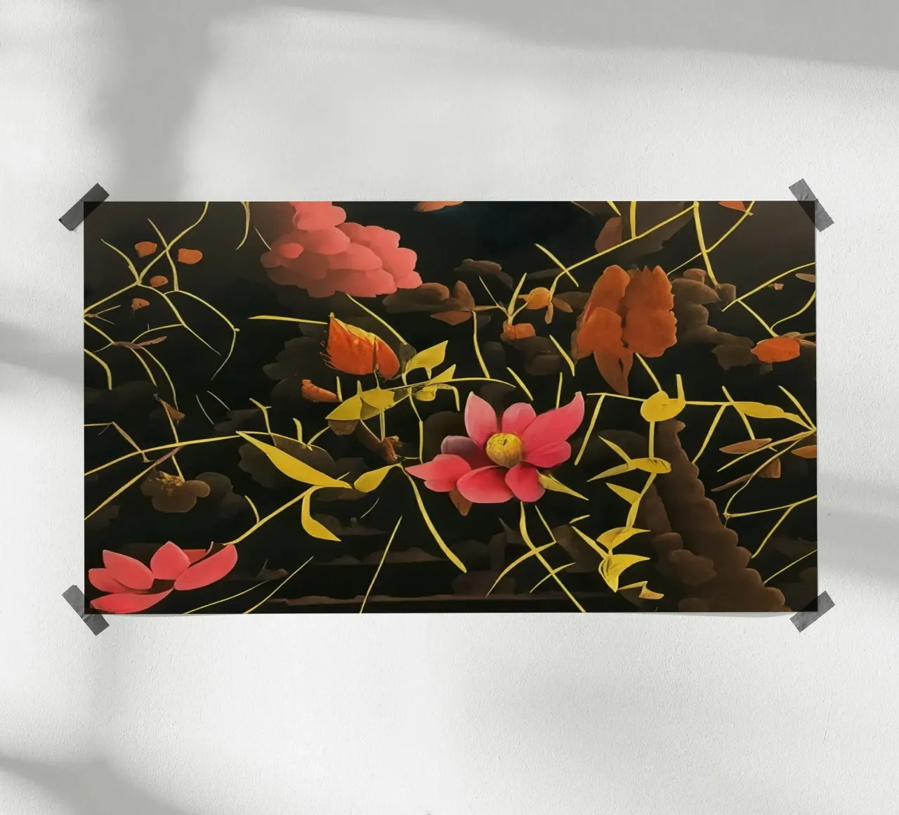 Blumen_7 poster con telaio in alluminio da Impressionismus by LK