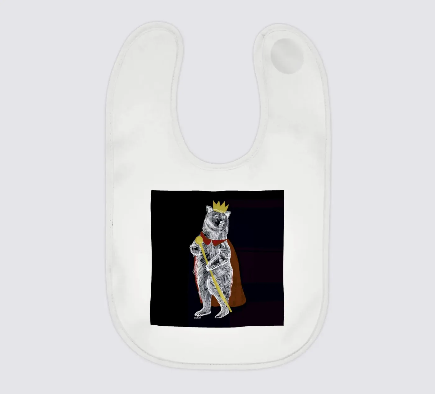 King Bear Babylätzchen von Amalia Restrepo