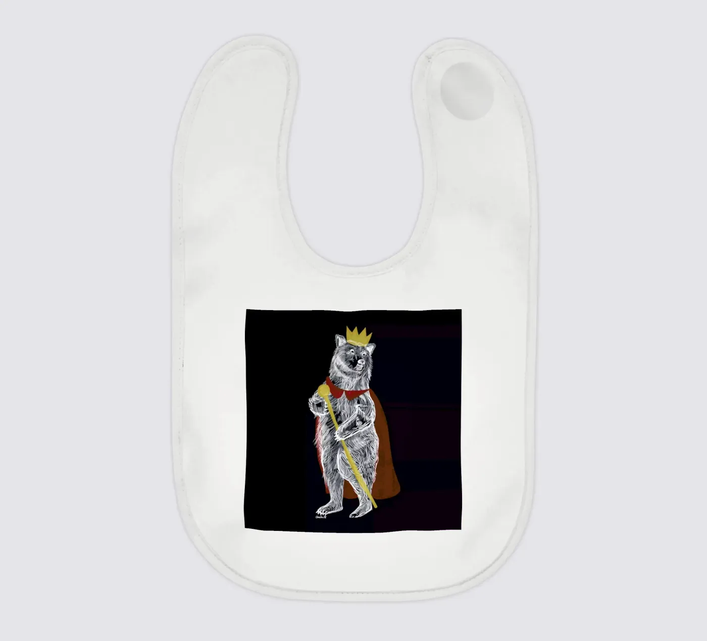 King Bear Babylätzchen von Amalia Restrepo