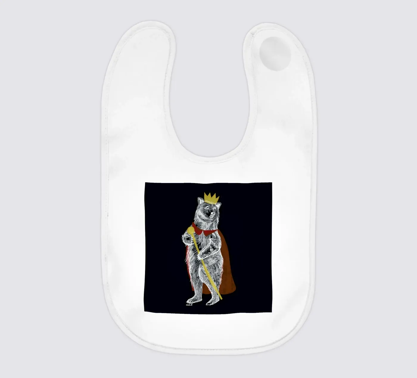 King Bear Babylätzchen von Amalia Restrepo