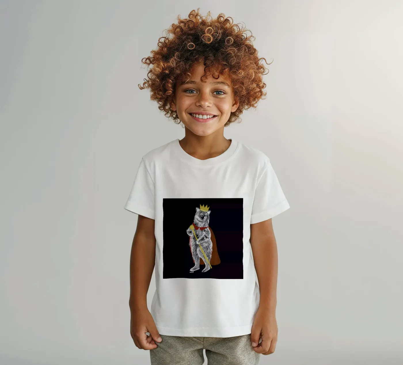 King Bear t-shirt bambini da Amalia Restrepo