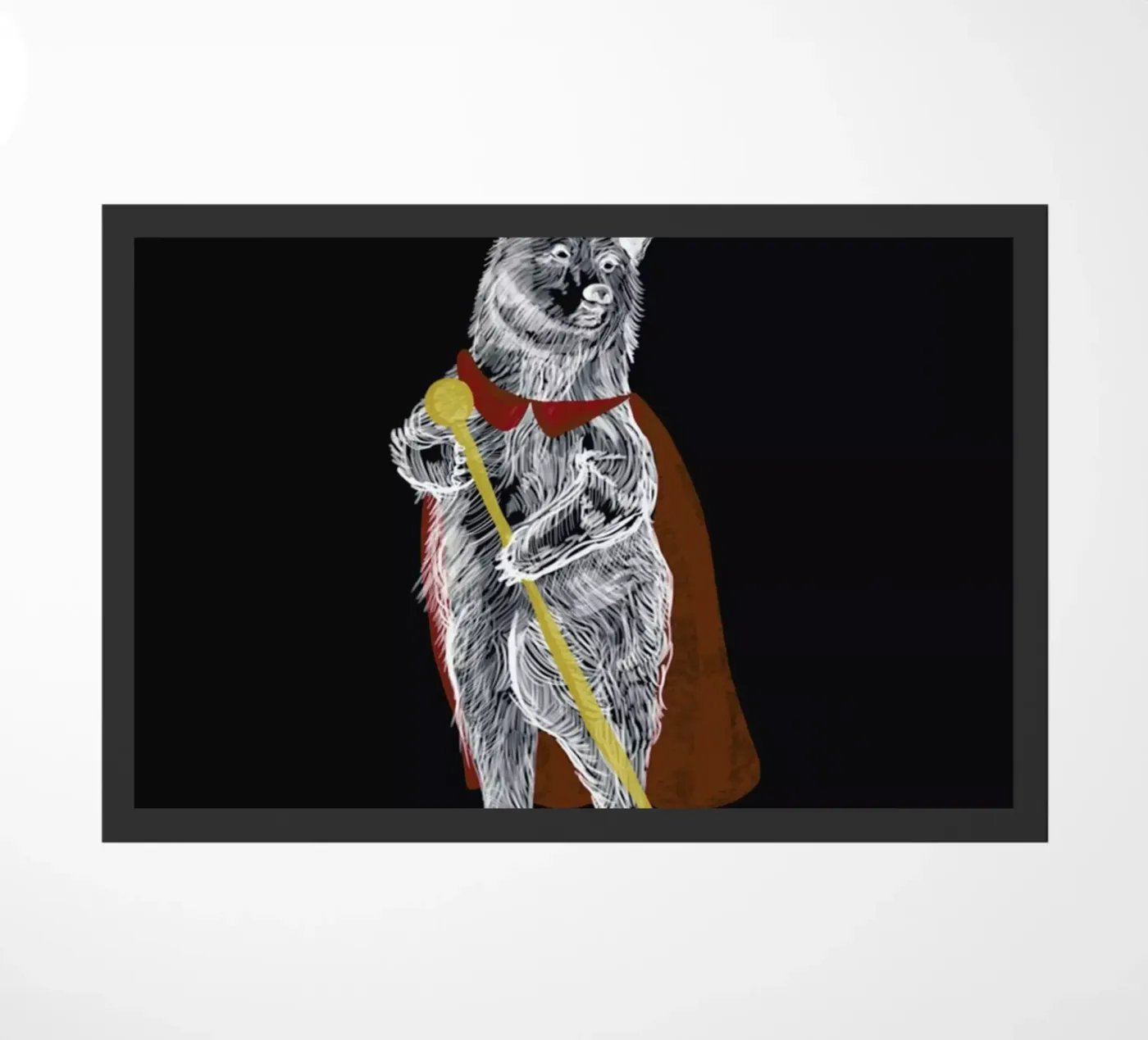 King Bear deurmat van Amalia Restrepo