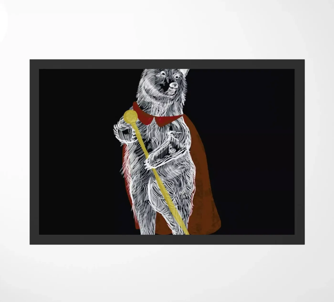 King Bear Fußmatte von Amalia Restrepo