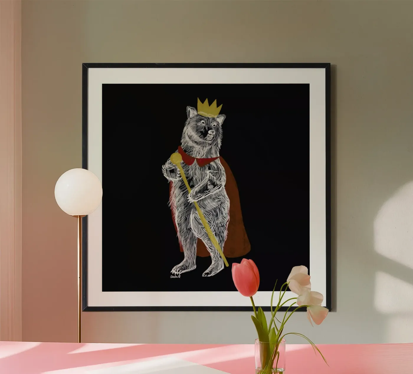 King Bear Poster von Amalia Restrepo
