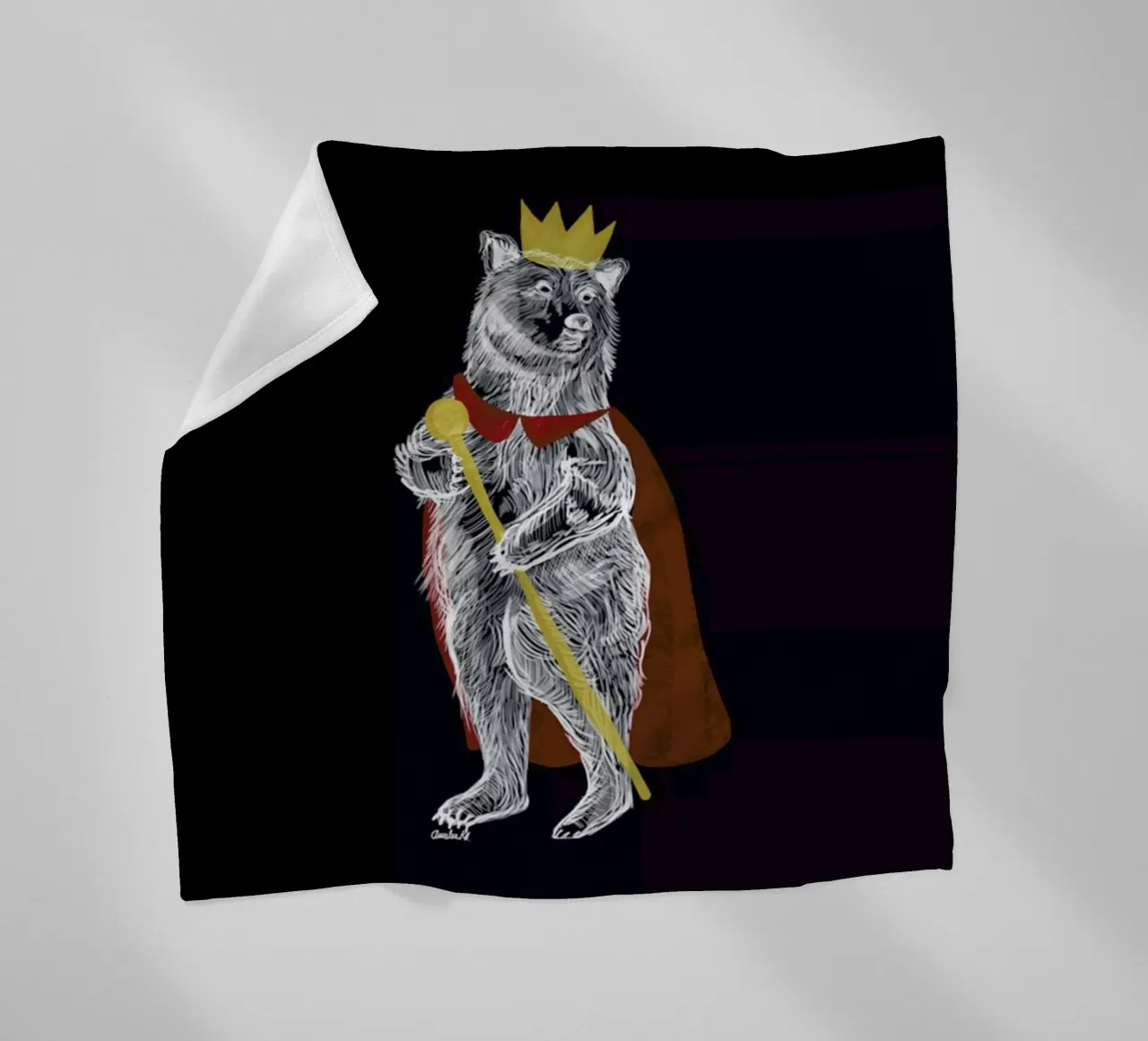 King Bear Fleecedecke von Amalia Restrepo