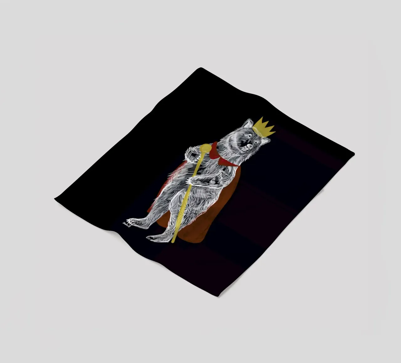 King Bear Fleecedecke von Amalia Restrepo