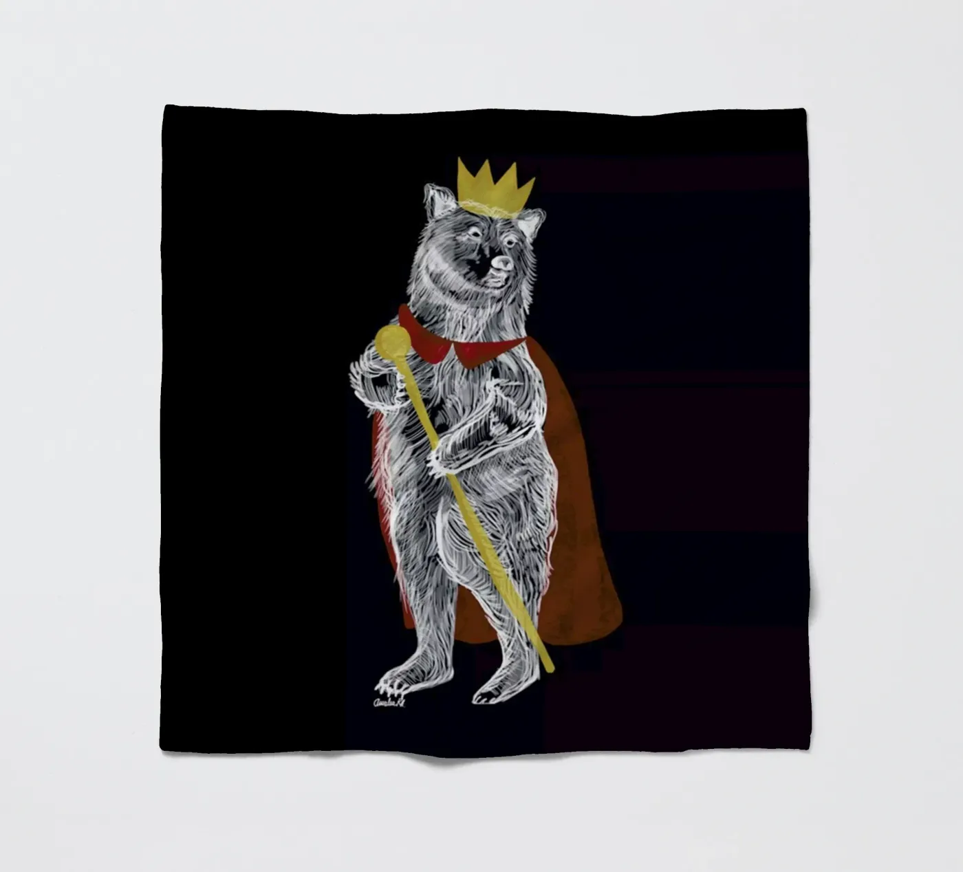 King Bear Fleecedecke von Amalia Restrepo