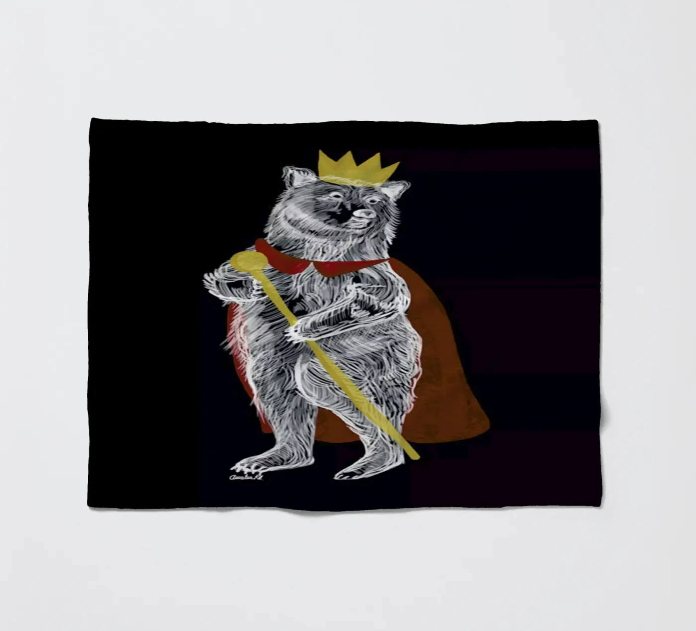 King Bear Fleecedecke von Amalia Restrepo