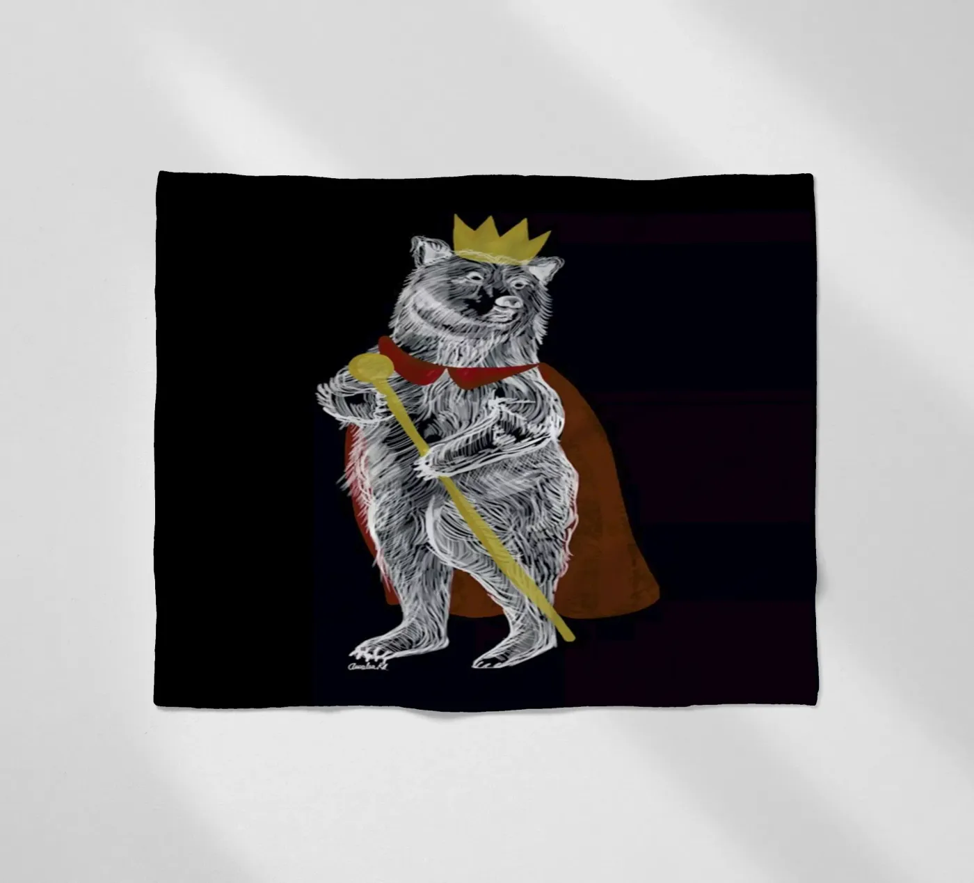 King Bear fleecedeken van Amalia Restrepo