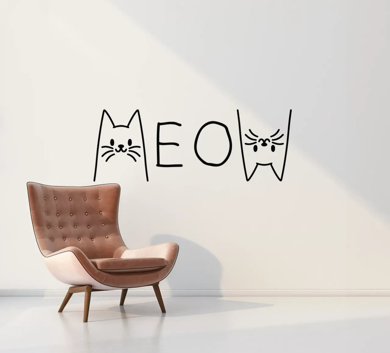 katten miauwen fotobehang van 🥝 KIWI STORE
