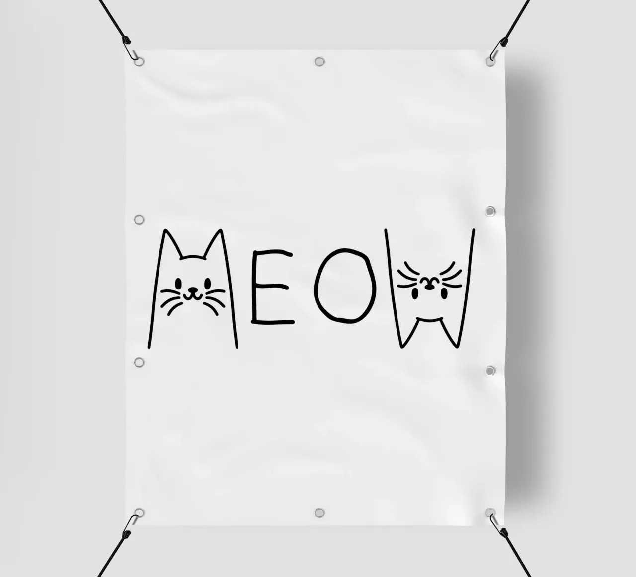 katten miauwen pvc-zeil van 🥝 KIWI STORE