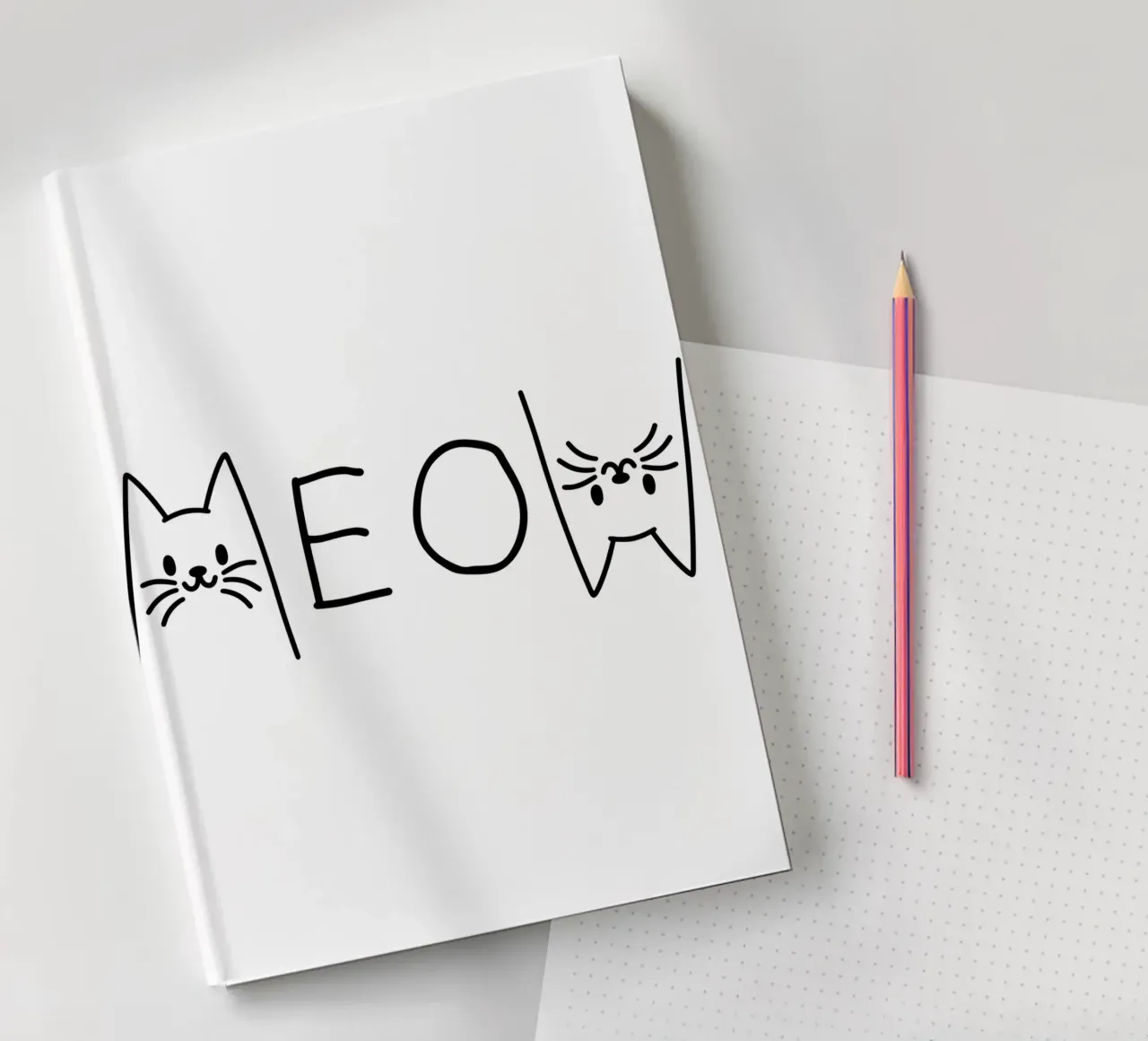 cats meow notebook by 🥝 KIWI STORE
