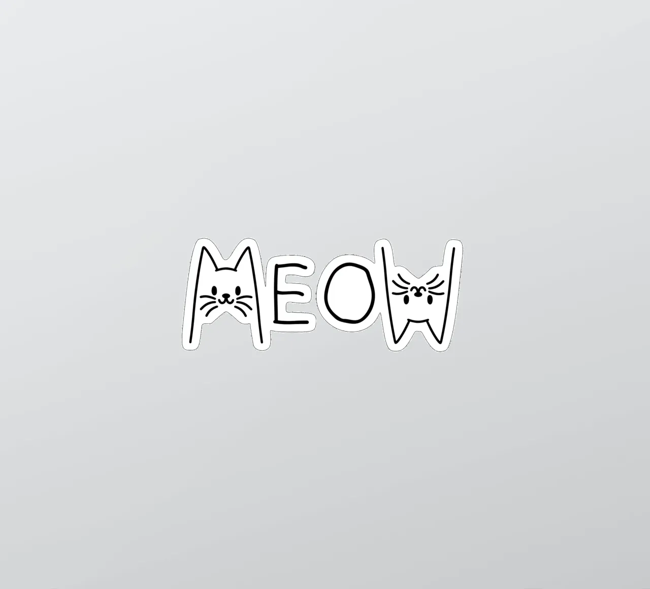katten miauwen sticker van 🥝 KIWI STORE