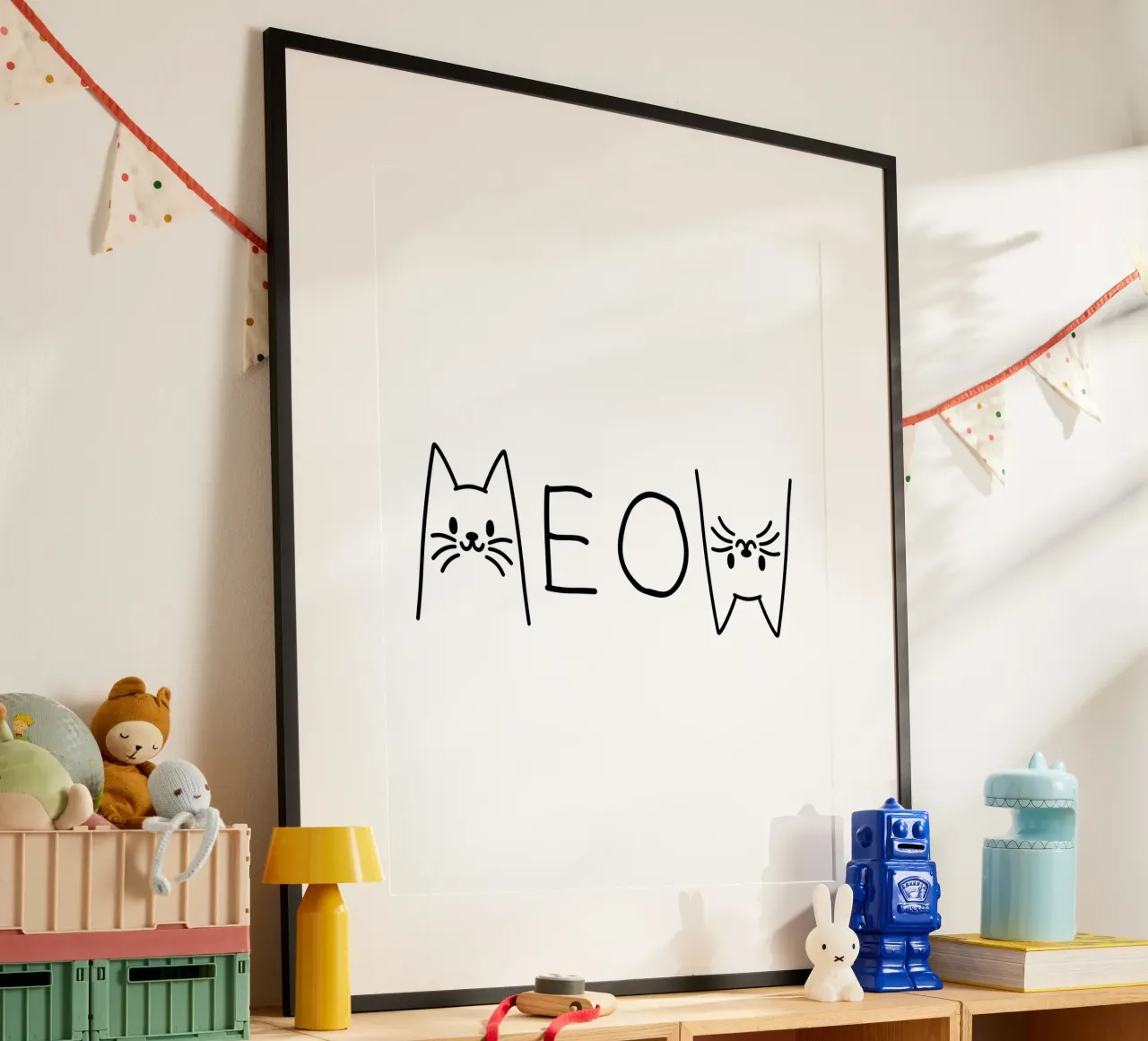 katten miauwen poster van 🥝 KIWI STORE
