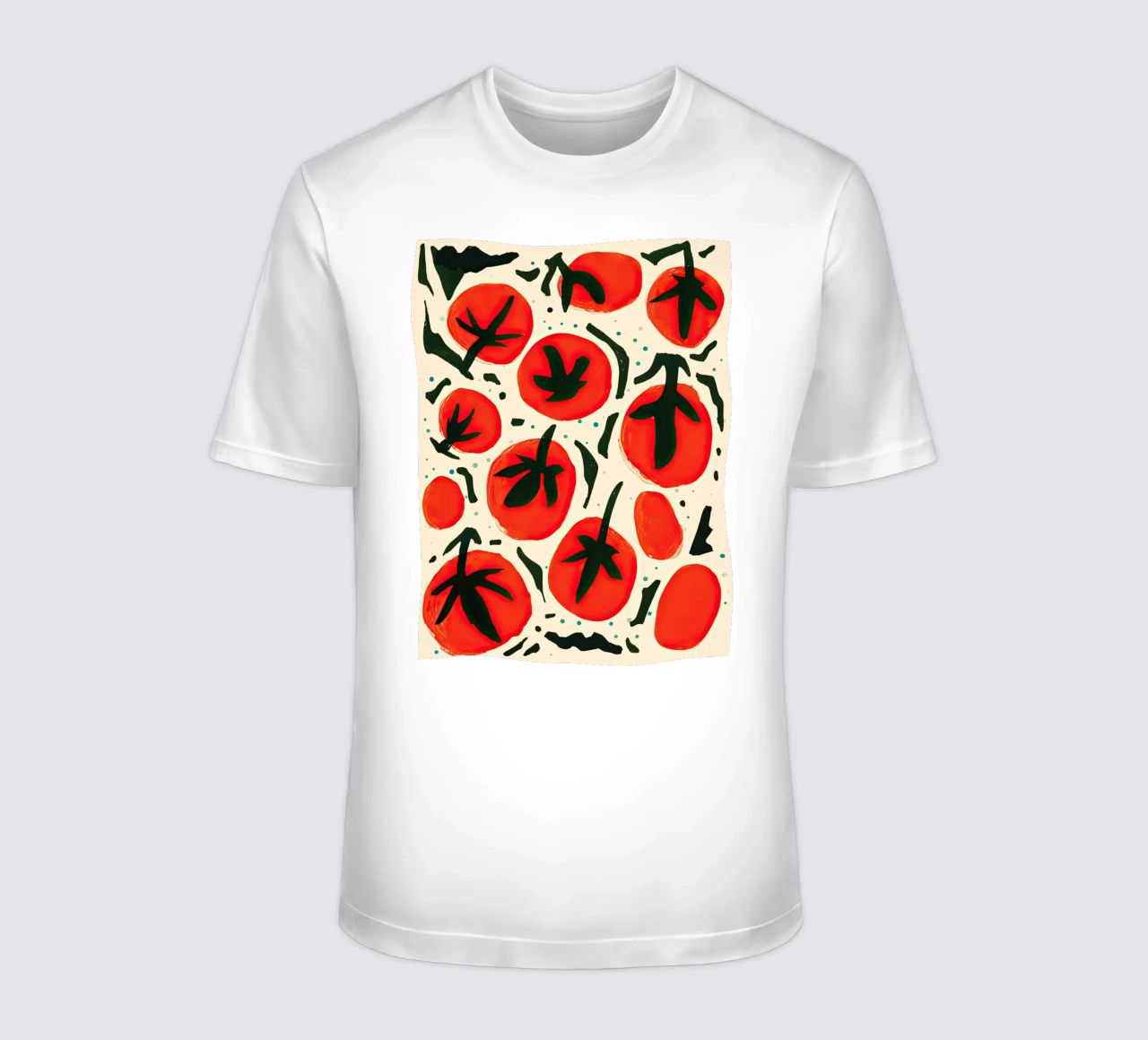 Big Tomato Pattern t-shirt da Peaches Art Prints