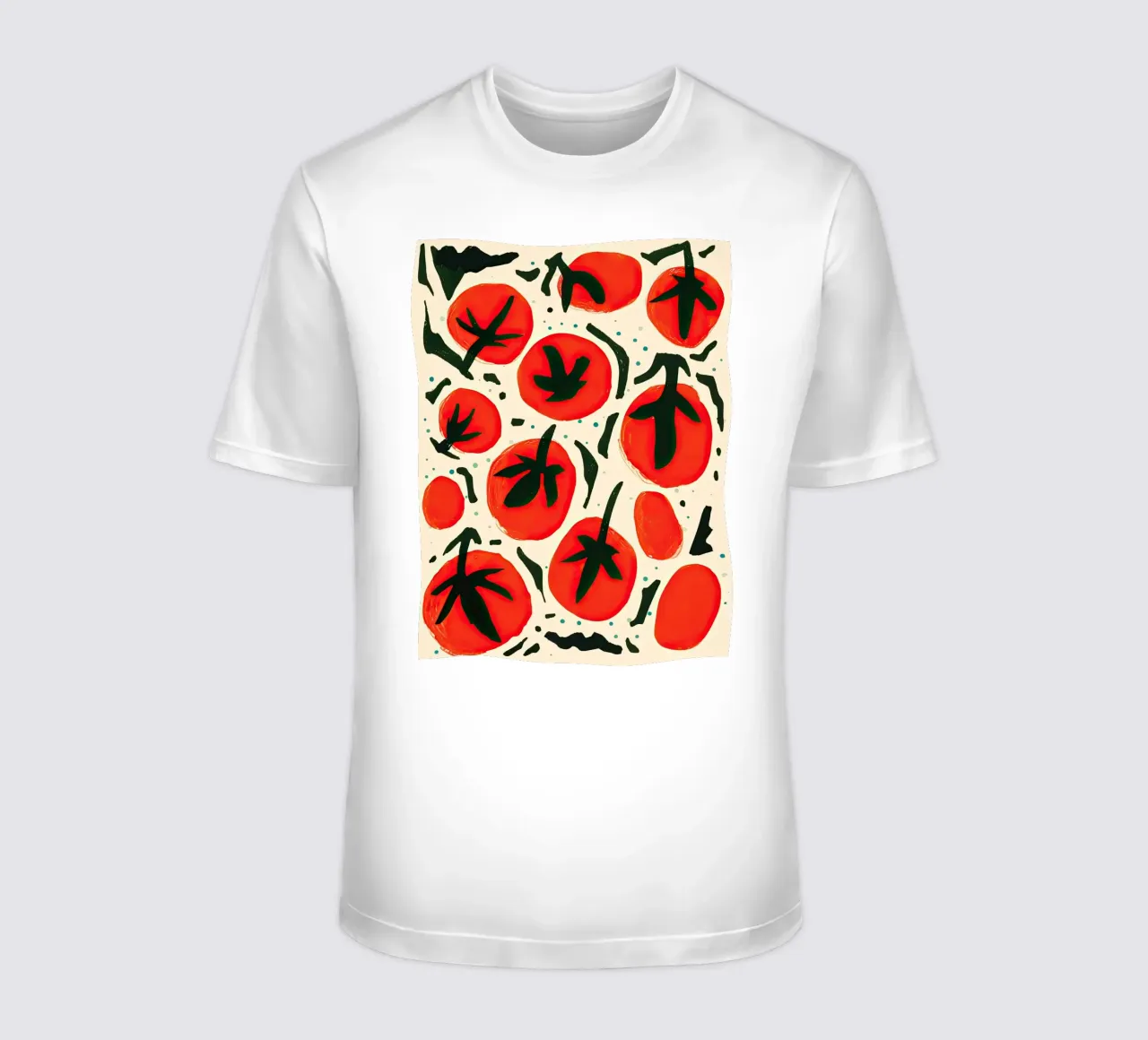 Big Tomato Pattern t-shirt da Peaches Art Prints