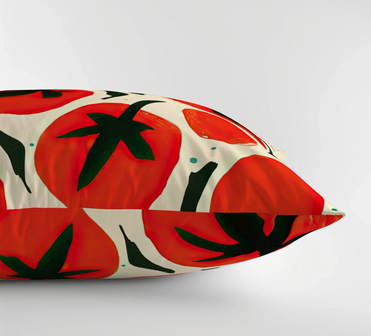 Big Tomato Pattern cuscino da Peaches Art Prints