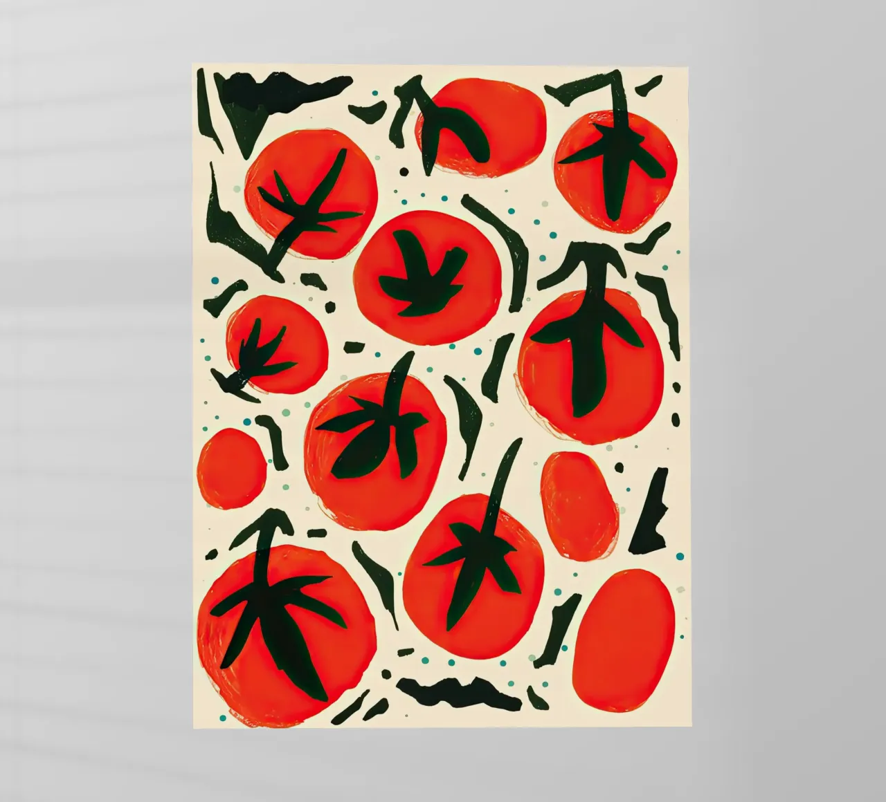 Big Tomato Pattern pellicola backlit da Peaches Art Prints