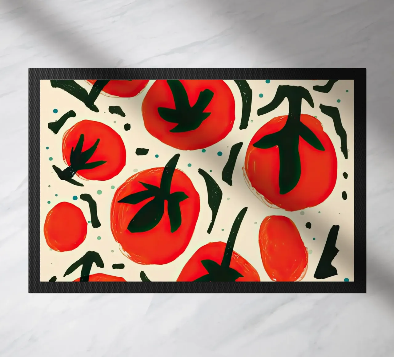 Big Tomato Pattern zerbino da Peaches Art Prints