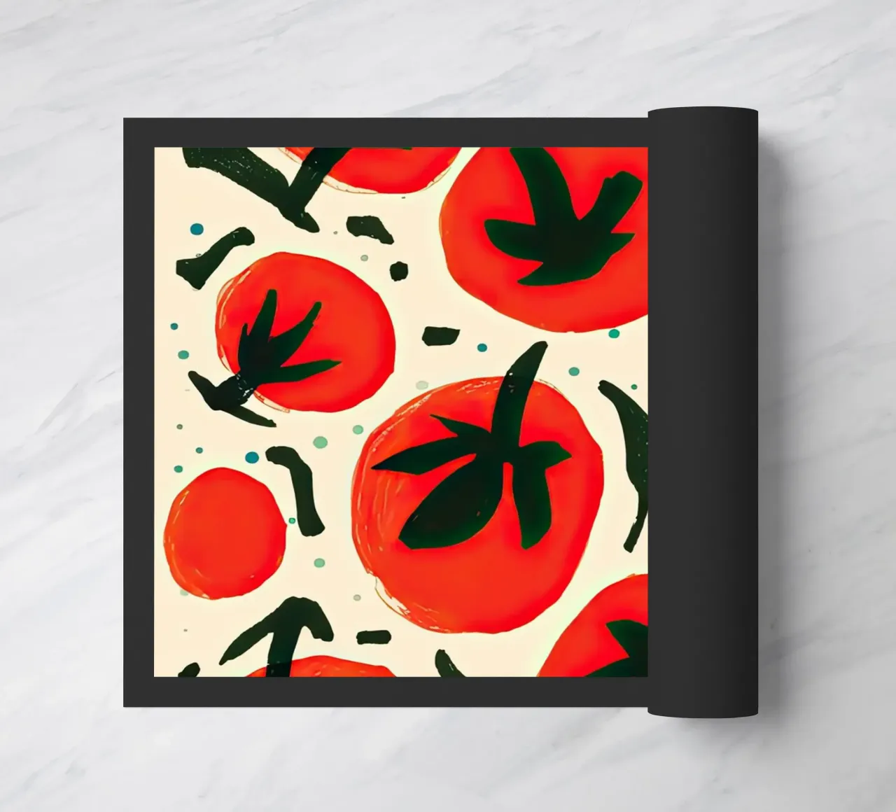 Big Tomato Pattern zerbino da Peaches Art Prints