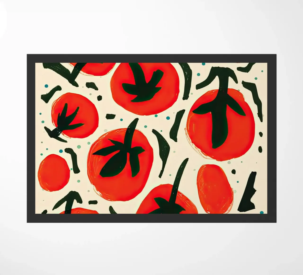 Big Tomato Pattern zerbino da Peaches Art Prints