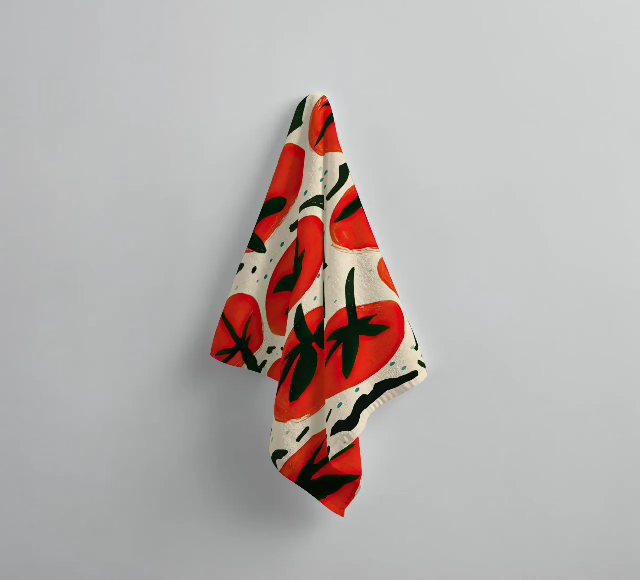 Big Tomato Pattern asciugamano da bagno da Peaches Art Prints