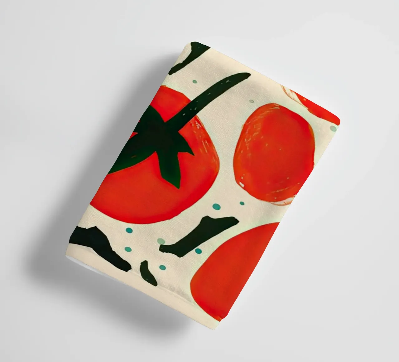 Big Tomato Pattern asciugamano da bagno da Peaches Art Prints