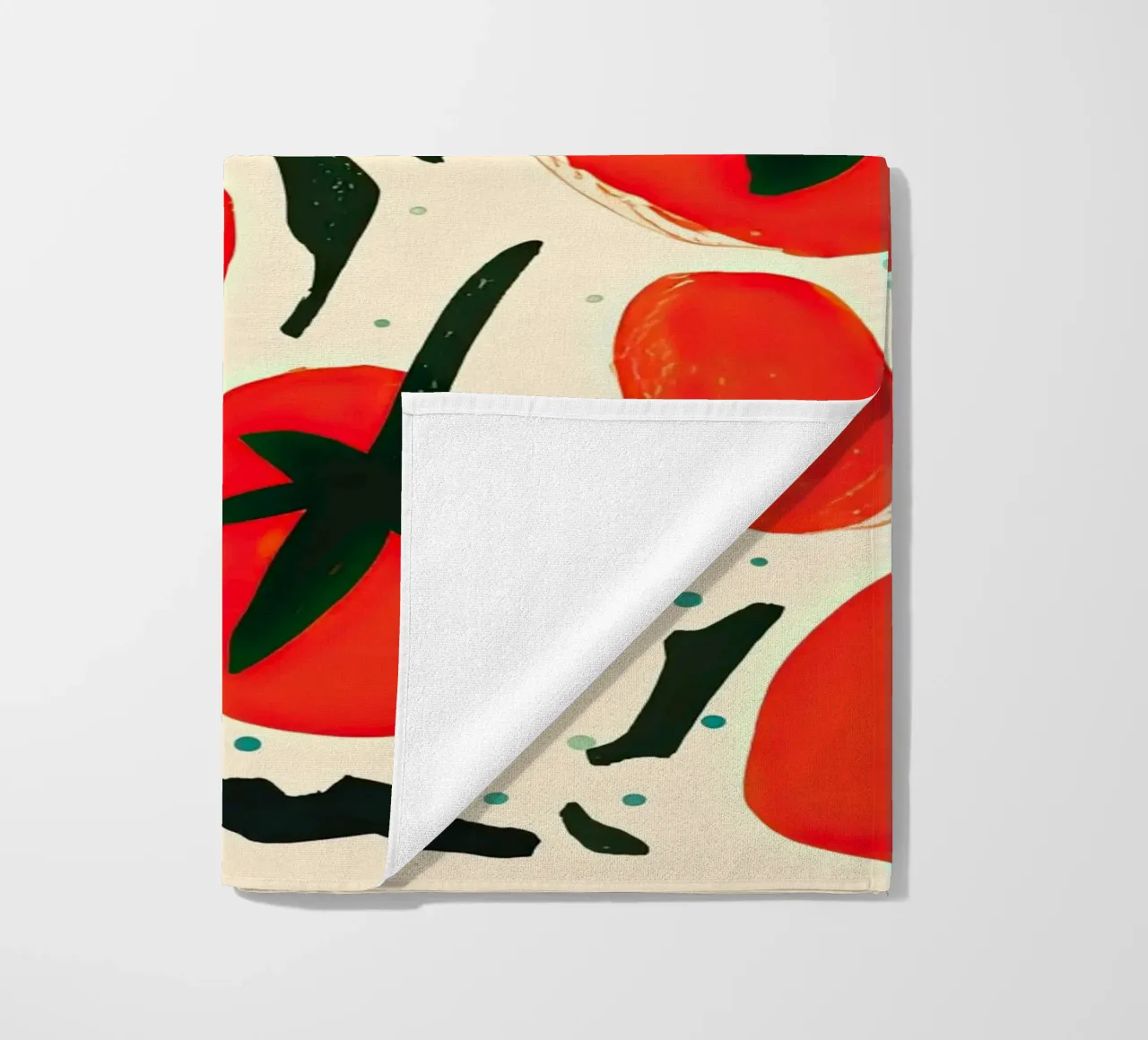 Big Tomato Pattern telo mare da Peaches Art Prints