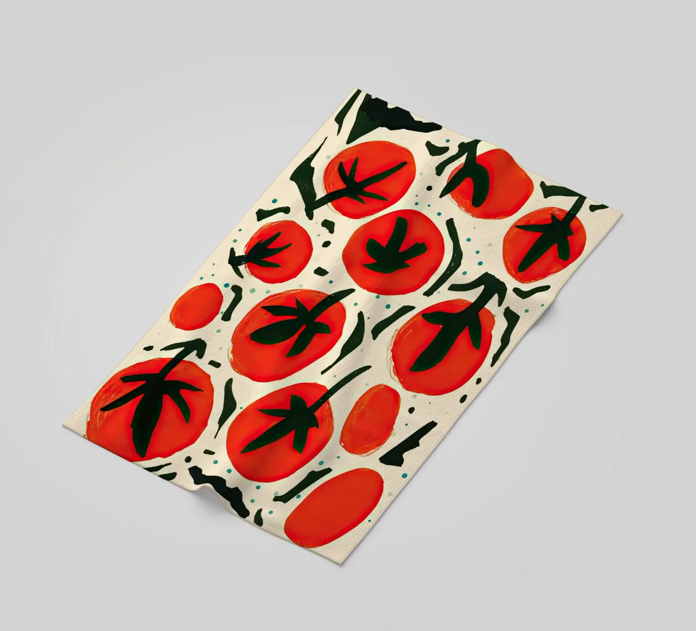 Big Tomato Pattern telo mare da Peaches Art Prints