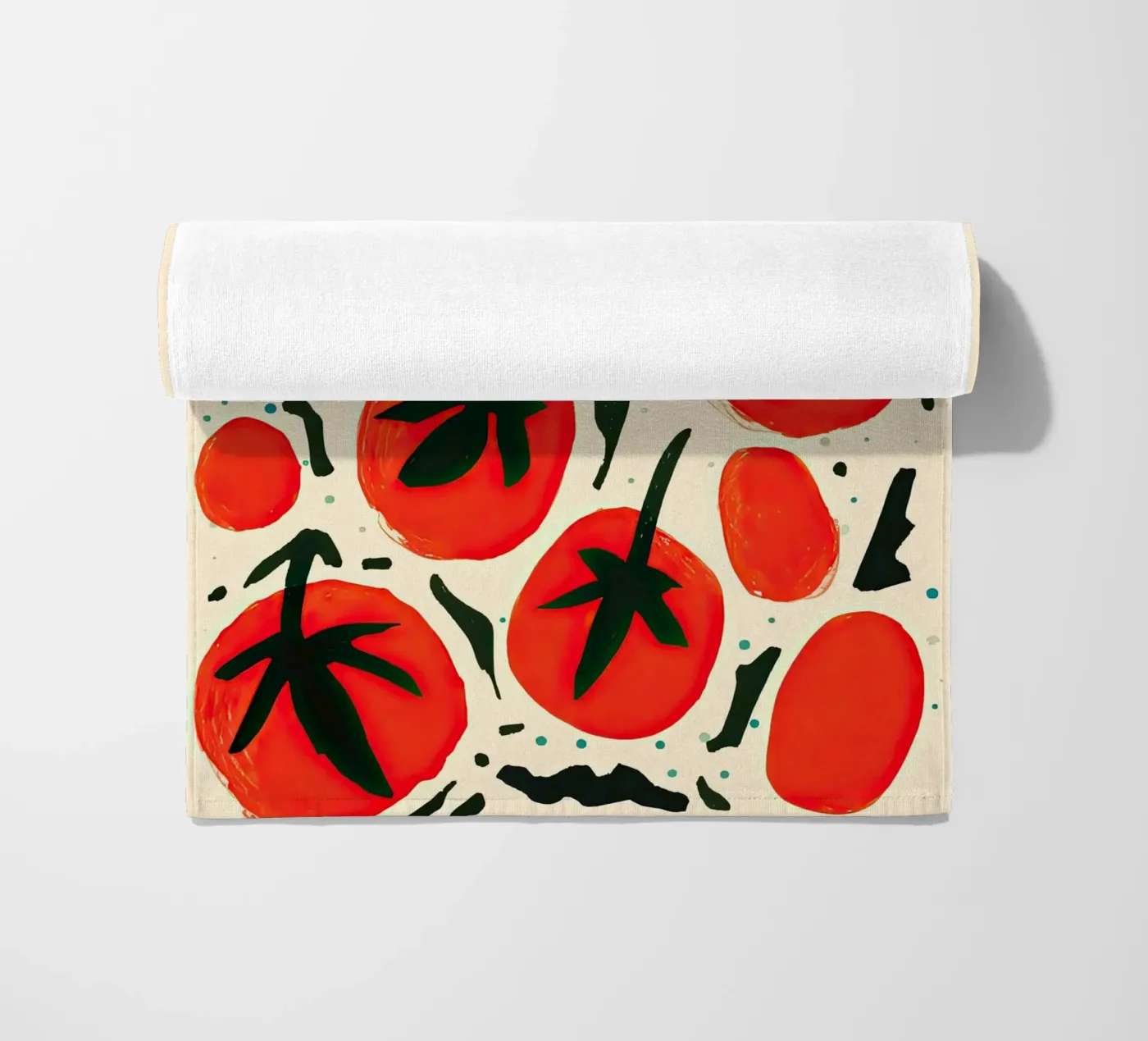 Big Tomato Pattern telo mare da Peaches Art Prints