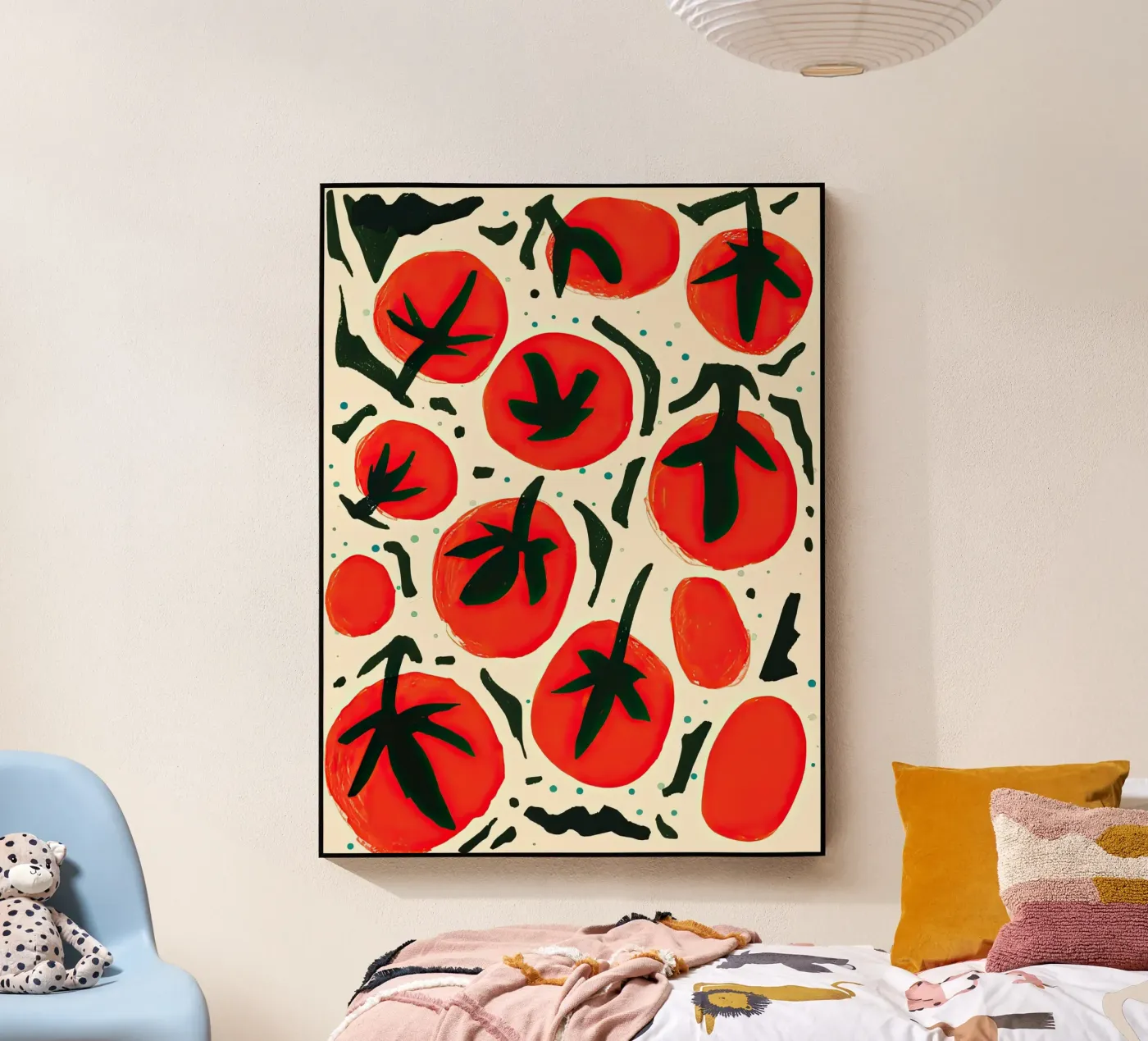 Big Tomato Pattern plexiglass da Peaches Art Prints