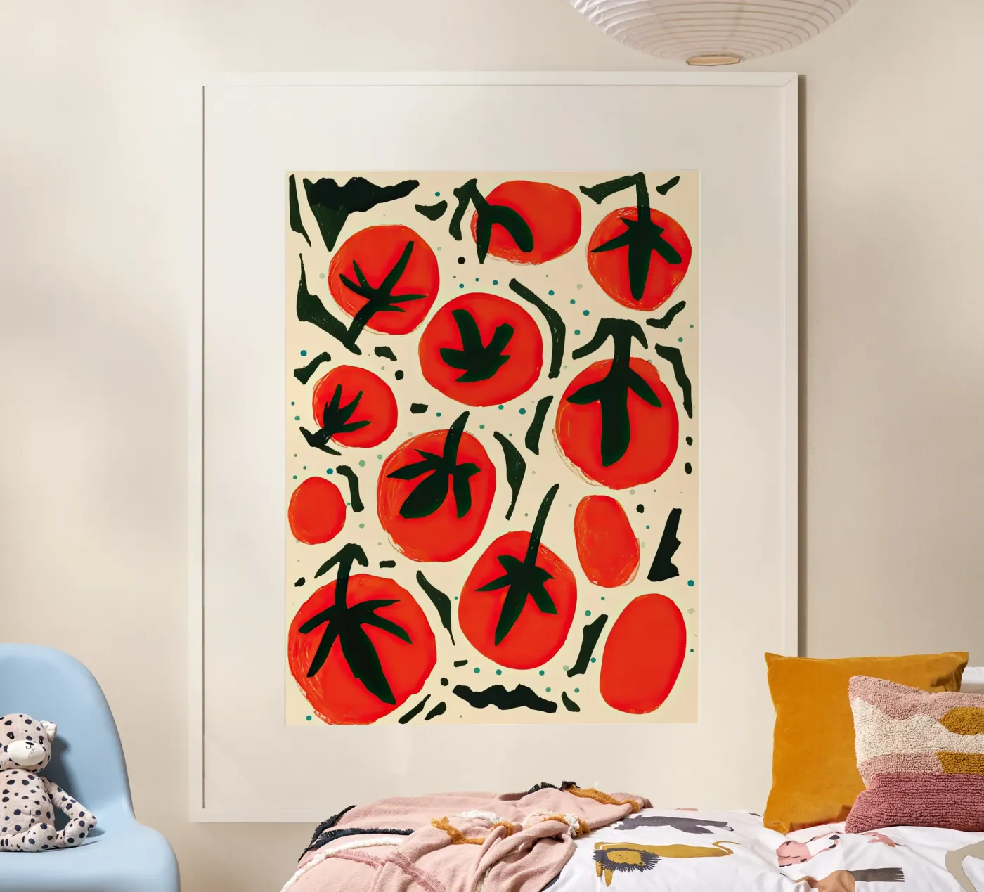 Big Tomato Pattern poster da Peaches Art Prints