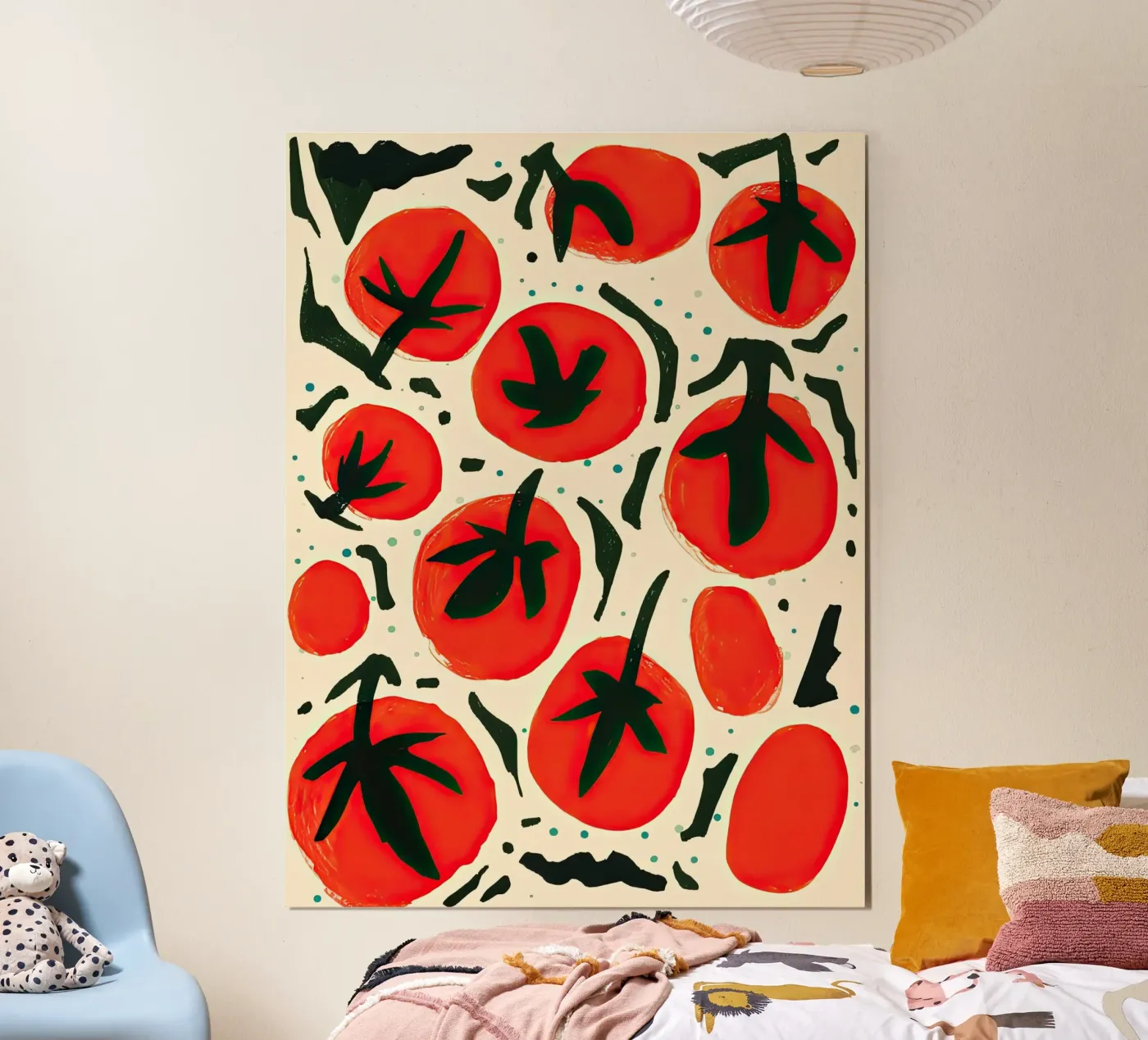 Big Tomato Pattern poster da Peaches Art Prints
