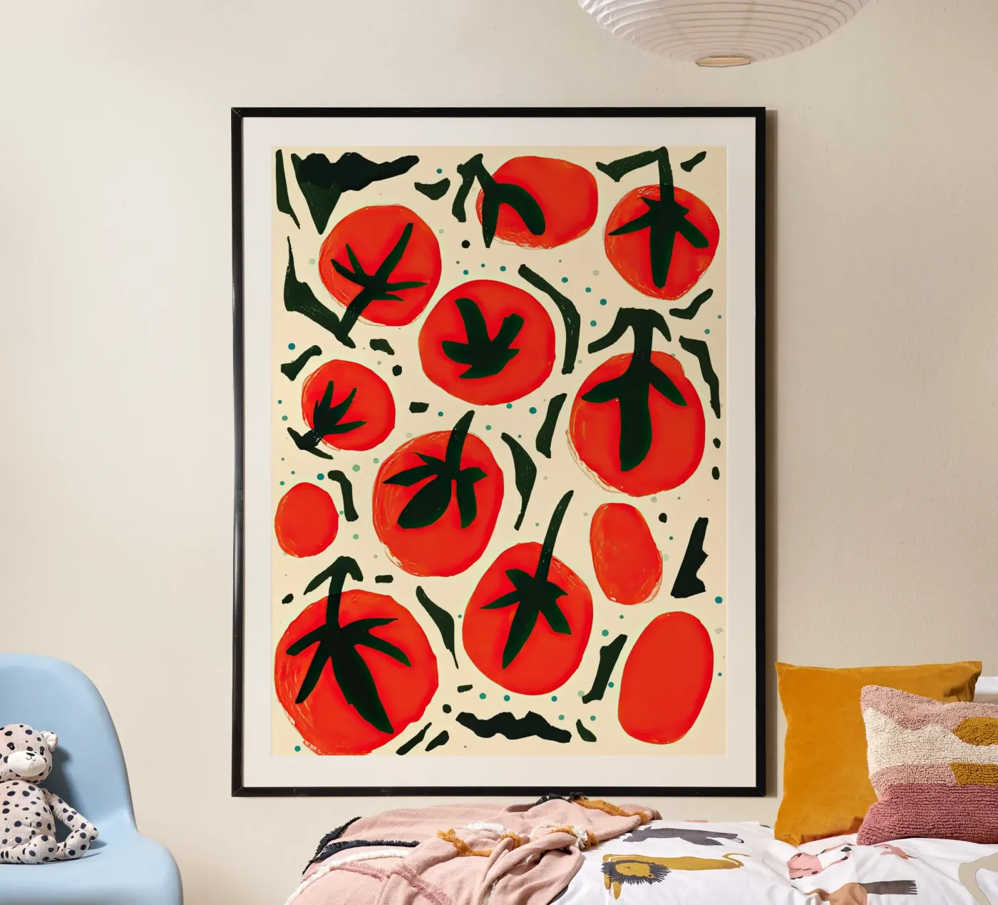 Big Tomato Pattern poster da Peaches Art Prints