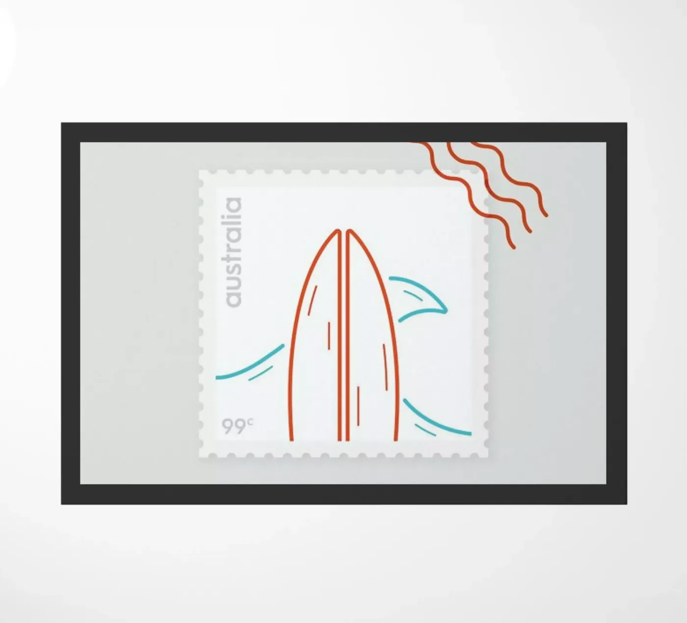 Surf Fußmatte von Dean Smith