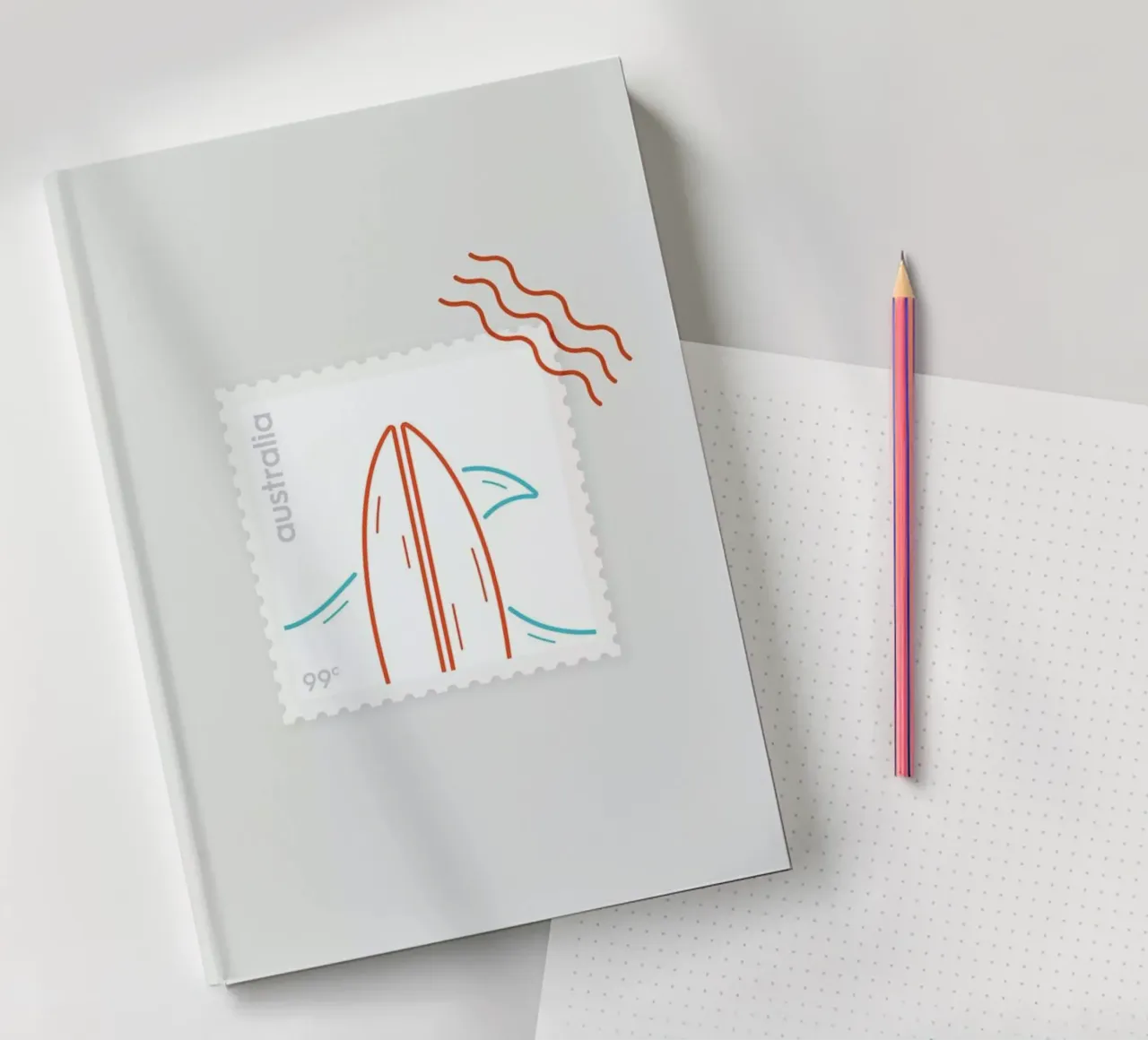 Surf notebook by Dean Smith