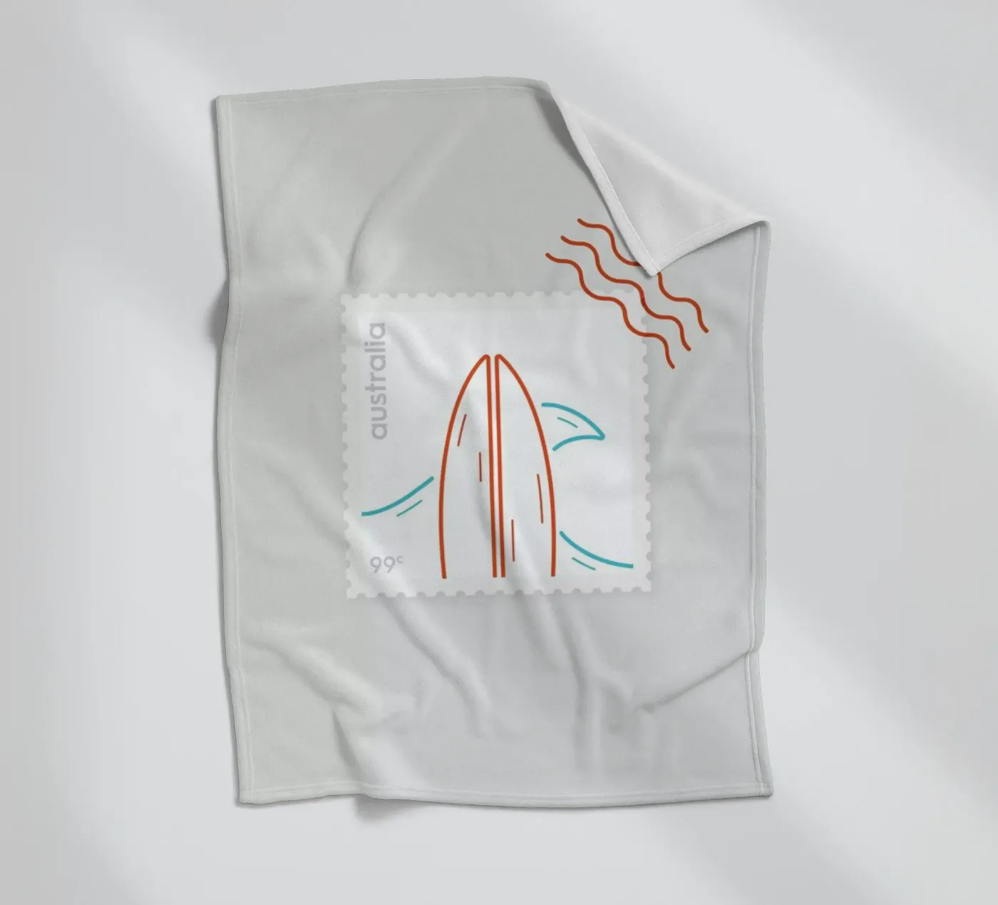 Surf Fleecedecke von Dean Smith