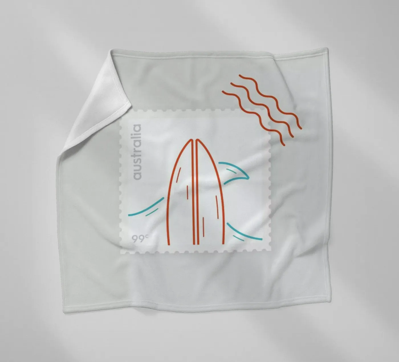 Surf Fleecedecke von Dean Smith