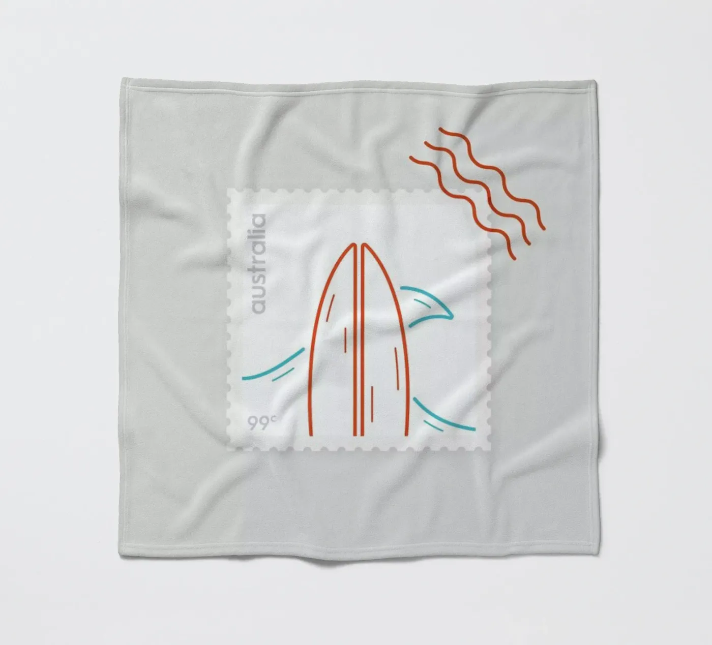 Surf Fleecedecke von Dean Smith